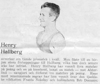 Henry Hallberg pugile